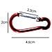 5 X Moschettone A Gancio Per Camping - Sport Portachiavi Mini Spring 5 Centimetri - D Anello Clip Per Viaggio Di Campeggio Backpack Bag Escursionismo - Leggero Piccolo Moschettone - Clip Della Catena Chiave - Foto miniatura 3