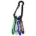 5 X Moschettone A Gancio Per Camping - Sport Portachiavi Mini Spring 5 Centimetri - D Anello Clip Per Viaggio Di Campeggio Backpack Bag Escursionismo - Leggero Piccolo Moschettone - Clip Della Catena Chiave - Foto miniatura 4