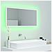 Specchio da Bagno con LED Bianco 90x8,5x37 cm in Acrilico - Foto miniatura 5