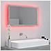 Specchio da Bagno a LED Grigio 80x8,5x37 cm in Acrilico - Foto miniatura 5