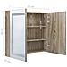 Armadietto Bagno con Specchio e LED Rovere 80x12x68 cm - Foto miniatura 8