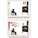 Ventilatore Stufa Per Una Migliore Distribuzione Del Calore 5 Pale Nero - Foto miniatura 2