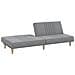 Divano Letto Grigio Chiaro In Tessuto - Foto miniatura 5