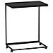 Tavolino Con Ruote Nero 55x35x70 Cm In Legno Multistrato - Foto miniatura 2