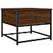 Tavolino Da Salotto Rovere Marrone 51x51x40cm Legno Multistrato - Foto miniatura 2