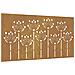 Decorazione Muro Da Giardino 105x55 Cm Fiore In Acciaio Corten - Foto miniatura 2