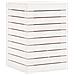 Cesto Per Bucato Bianco 44x44x66 Cm Legno Massello Pino - Foto miniatura 2