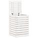 Cesto Per Bucato Bianco 44x44x66 Cm Legno Massello Pino - Foto miniatura 4