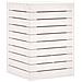 Cesto Per Bucato Bianco 44x44x66 Cm Legno Massello Pino - Foto miniatura 7