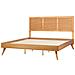 Letto Matrimoniale Legno Chiaro 180 X 200 Cm Istres - Foto miniatura 2
