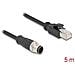 Cavo M12 codificato A a 8 pin maschio per RJ45 maschio PVC 5 m - Foto miniatura 2