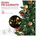 Decorazioni Natalizie, Set 4 Pezzi Con 2 Alberelli Di Natale ?40x90 Cm, Ghirlanda Natalizia E Corona Di Natale - Foto miniatura 5