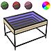 Tavolino Da Salotto Con Led Infinity Rovere Sonoma 70x50x41 Cm - Foto miniatura 1