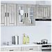 Pensile Da Cucina Con Porta In Vetro Porto Grigio Cemento - Foto miniatura 3