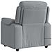 Poltrona Massaggiante Reclinabile Grigio Chiaro in Tessuto - Foto miniatura 5