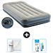 Set Materassino Gonfiabile - 191x99x30 Cm - Grigio - Include Accessori Coordinati - Foto miniatura 1