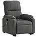 Lusso Casadino -  Poltrona A Rialzo Massaggi Reclinante Grigio Scuro Microfibra - Foto miniatura 3