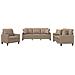 Set di Divani 3 pz con Cuscini Cappuccino in Similpelle - Foto miniatura 1