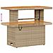 Set di divani da giardino  12 pezzi con cuscini beige in rattan poliestere, Set pranzo giardino  3 pezzi con cuscini beige in rattan poliestere - Foto miniatura 9