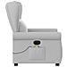 Poltrona Massaggiante Reclinabile Grigio Nuvola in Tessuto - Foto miniatura 4