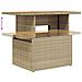 Set di Divani da Giardino  7 Pezzi con Cuscini Beige Rattan Poliestere, Divano da Giardino  2 Posti con Cuscini Beige Rattan Poliestere - Foto miniatura 9