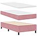 Letto a Box con Materasso Rosa 90x200 cm Velluto - Foto miniatura 7