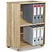 Mobile Mobiletto Libreria A Scaffali 2 Ripiani In Legno Naturale 77x60x31 Cm - Foto miniatura 1