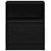 Comodino Nero Rovere 40x40x50 cm in Legno Ingegnerizzato - Foto miniatura 6
