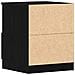 Comodino Nero Rovere 40x40x50 cm in Legno Ingegnerizzato - Foto miniatura 8
