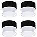 Led Faretti Da Soffitto 7w 700lm Neri 3 Modalità Di Colore 4 Pezzi - Foto miniatura 1
