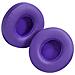 2 Cuscinetti Auricolari Di Ricambio In Pelle Proteica Compatibili Con Cuffie Beats Solo 2 E Solo 3 Purple - Foto miniatura 3