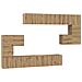 Set mobile TV 10 pcs rovere artigianale 60 x 30 x 30 cm - Foto miniatura 1