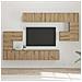 Set mobile TV 10 pcs rovere artigianale 60 x 30 x 30 cm - Foto miniatura 2