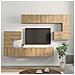Set mobile TV 10 pcs rovere artigianale 60 x 30 x 30 cm - Foto miniatura 4