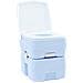 Toilette Portatile per Camping Azzurro 41.5 x 36.5 x 42 cm - Foto miniatura 2