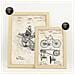 Set Di 6 Stampe Poster Con Brevetti Di Biciclette Poster Con Immagini Di Brevetti Retrò Design D'interni In Stile Vintage A3 & A4 Telaio In Legno Chiaro - Foto miniatura 5
