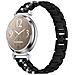 Elegante Cinturino Nero In Acciaio Inossidabile Con Diamanti Compatibile Con Garmin Lily 2 - Foto miniatura 1