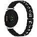 Elegante Cinturino Nero In Acciaio Inossidabile Con Diamanti Compatibile Con Garmin Lily 2 - Foto miniatura 4