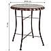 Tavolo Rotondo In Metallo Nero D60x71h Cm - Foto miniatura 5