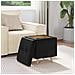 Pouf contenitore Nero 40 x 40 x 45 cm Pelle sintetica - Foto miniatura 4