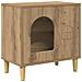 Casa per Gatti Rovere Artigianale 51 x 30 x 52 cm - Foto miniatura 1