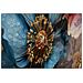 Dipinto Su Tela Narcy A Con Cornice E Farfalla, 82x82 Cm - Foto miniatura 3