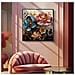 Dipinto Su Tela Narcy A Con Cornice E Farfalla, 82x82 Cm - Foto miniatura 6