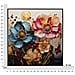 Dipinto Su Tela Narcy A Con Cornice E Farfalla, 82x82 Cm - Foto miniatura 7