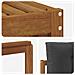 Set divani 8 pcs Naturale e Antracite Legno di Acacia Massello - Foto miniatura 6