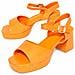 Sandalo Con Tacco Comodosan Arancio Arancio Materiale Sintetico - Foto miniatura 1