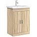 Mobiletto da Bagno Sotto Lavabo Rovere Sonoma 56 x 37,5 x 81 cm - Foto miniatura 2