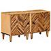 Comodino 2 pcs Marrone 40 x 33,5 x 46 cm - Foto miniatura 1
