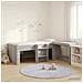 Letto alto per bambini con scrivania 2 pz Sonoma grigio - Foto miniatura 2