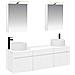 Set di Armadi da Bagno 5 pcs Bianco 50 x 14,5 x 70 cm - Foto miniatura 1